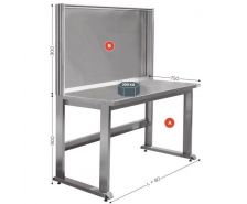 Fond arrière pour QUALIPOST 3500 INOX