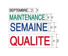 Titre magnétique avec texte au choix