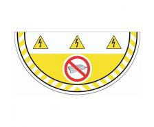 Pictogramme adhésif Interdit de stocker pour marquage au sol
