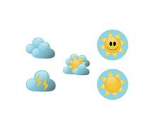 Symboles magnétique soleil/nuage