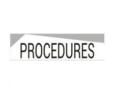 Bandeau design "PROCÉDURES"