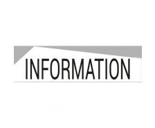 Bandeau design recto/verso "INFORMATION"