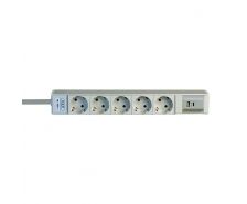 Rampe électrique 5 prises + 1 USBA + 1 USBC
