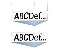 Bandeau aérien 3 faces "TEXTE AU CHOIX"