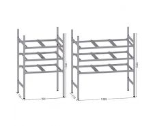 Etagère de stockage porte-bacs