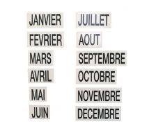 Mois de janvier à décembre magnétique