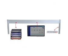 Structure aluminium pour bureau ergonomique