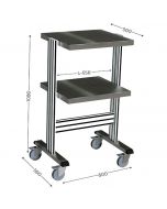 Desserte mobile pour atelier INOX