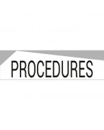 Bandeau design "PROCÉDURES"