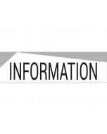 Bandeau design recto/verso "INFORMATION"