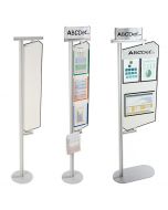 Potence d'affichage avec surface magnétique